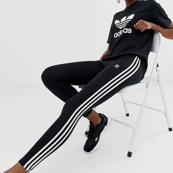 Adidas Three-Stripes Leggings - Picture 2 of 4